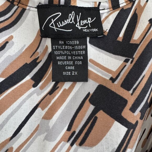 Russell Kemp New York Womens Pullover Sleeveless Blouse Size 2X - Picture 3 of 7